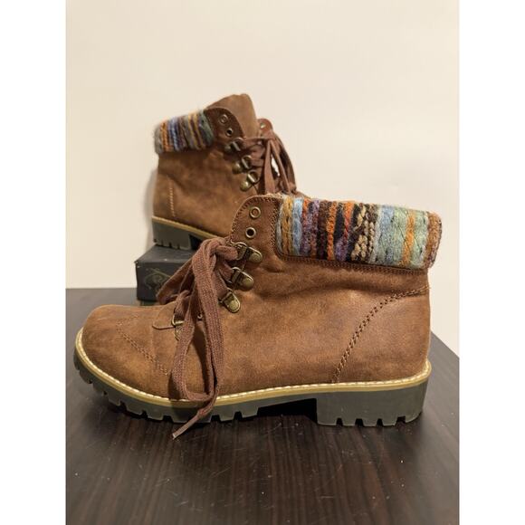 Cliffs by White Mountain Boots Brown Size 8M Lace-Up - Picture 1 of 10